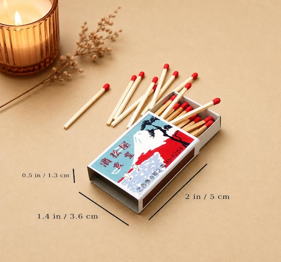 Set of 8 MATCHBOX of Japanese Various Mont Mt FUJI Mountain Japan