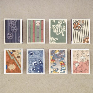 Japanese Woodblock Matchbox Set: Vintage Yukio-e Art