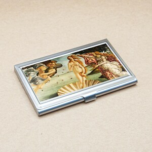Visitenkartenhalter Die Geburt der Venus 1480 vom Künstler Sandro Botticelli berühmte mythologische Gemälde Metall Etui Halter