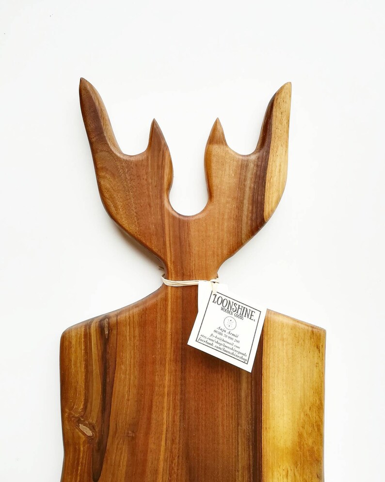 Antlers Charcuterie board Walnut wood Deer Elk Antlers Charcuterie board