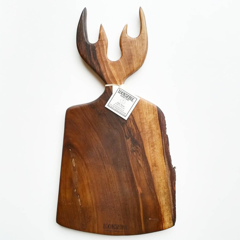 Antlers Charcuterie board Walnut wood Deer Elk Antlers Charcuterie board