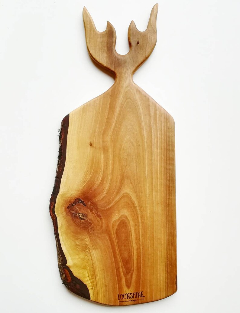 Antlers Charcuterie board Walnut wood Deer Elk Antlers Charcuterie board