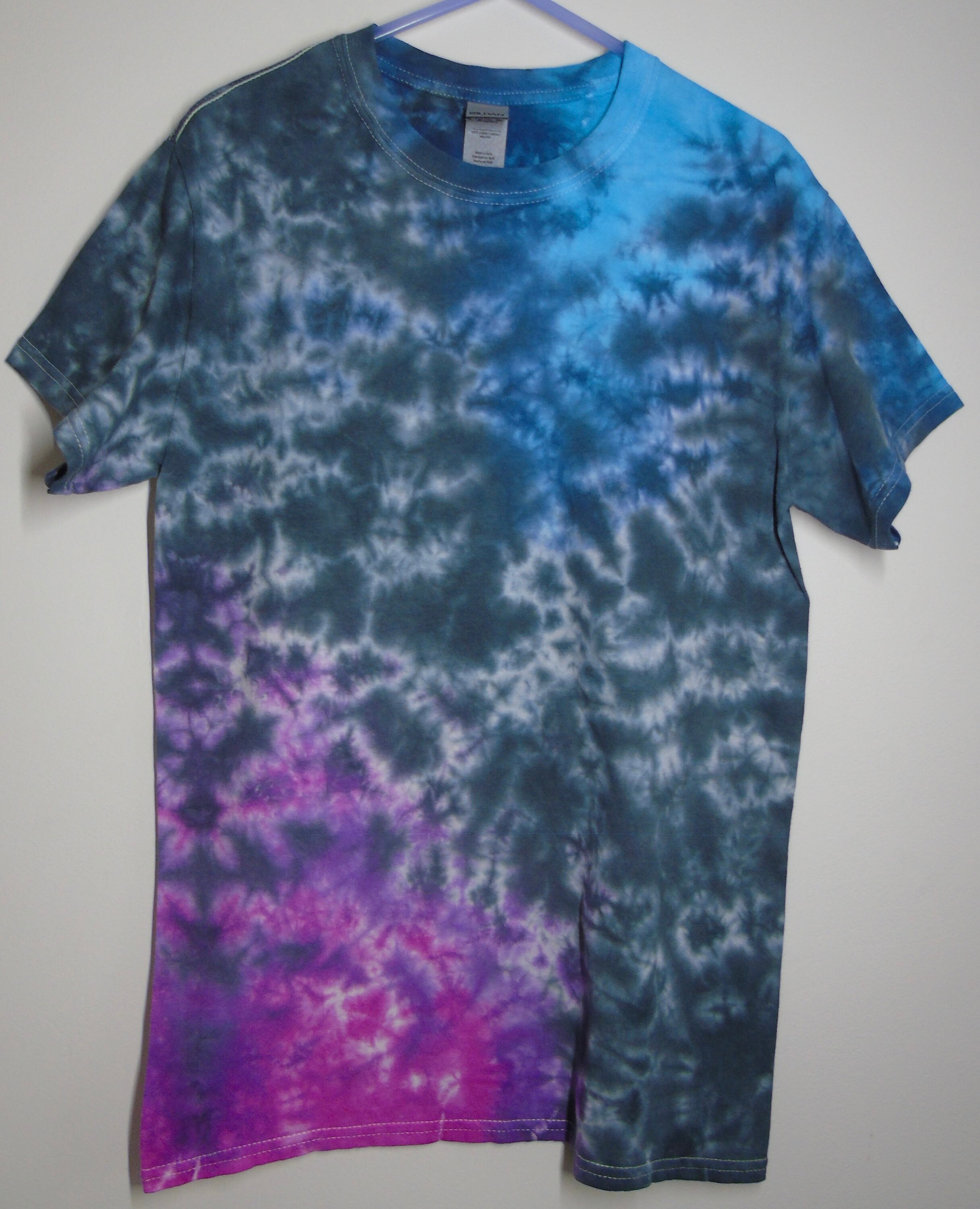 galaxy tie dye black shirt