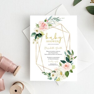 girl baby shower invitations etsy