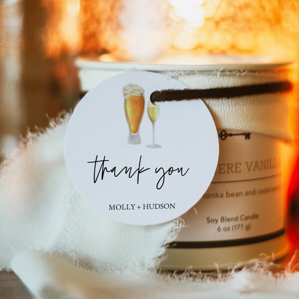 Bubbles and Brews Wedding Favor Etsy