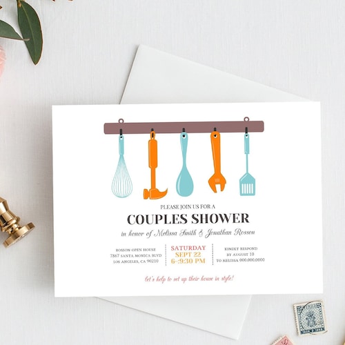 Couples Shower Invitation Printable Rustic Wedding Templates - Etsy