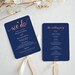 Mrs. A reviewed Wedding programs instant download - Navy and Rose Gold - We Do Wedding Programs - Wedding ceremony program - Downloadable wedding #WDHSN8127
