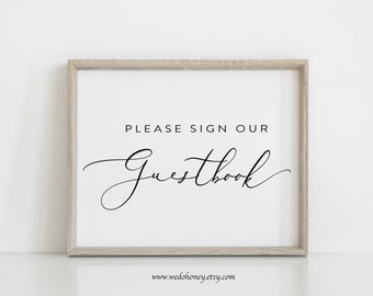 Please sign our Guestbook Template Instant Download