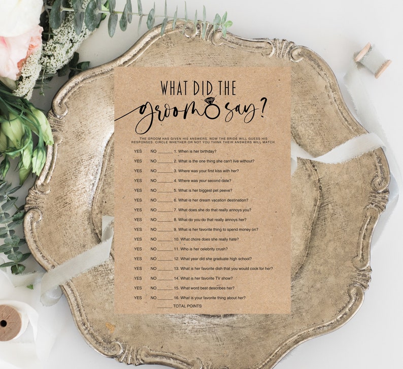 What Did The Groom Say Template Minimalist Bridal Party Etsy what did the groom say template minimalist bridal party etsy