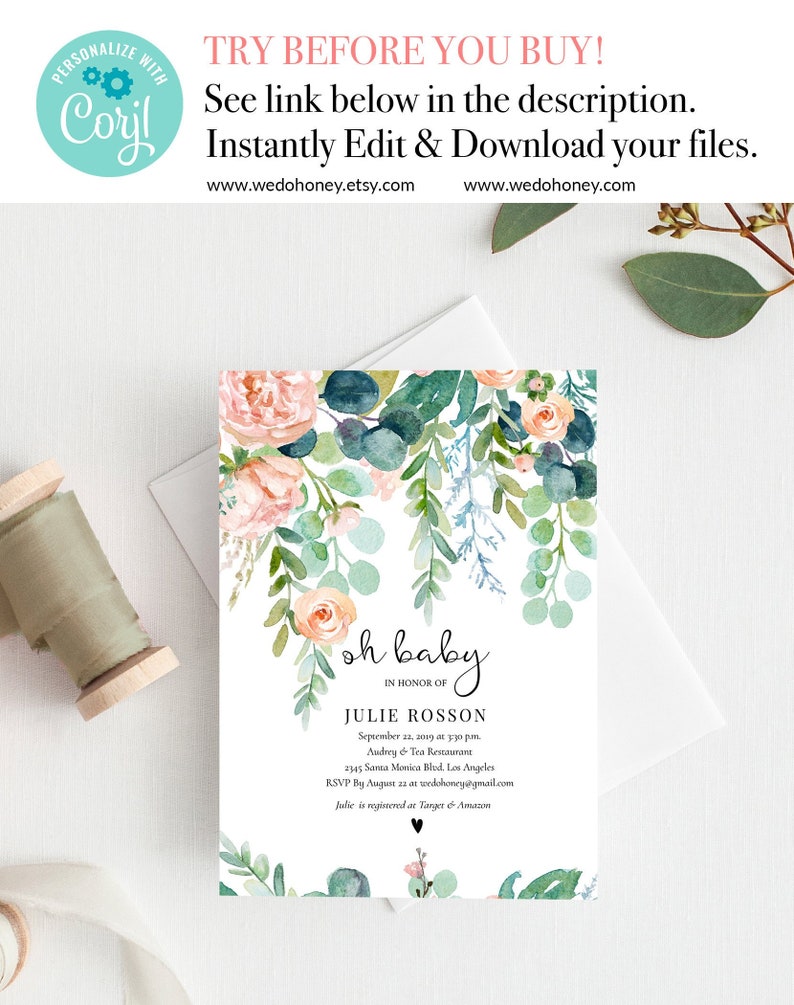 Yard Youngster Shower Invitation Printable, Fast Obtain, 5x7 and 4x6 photograph regarding Etsy Baby Shower Invitations Printable known as Backyard Boy or girl Shower Invitation Printable, Instantaneous Down load, 5x7 and 4x6