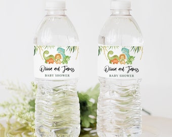 Printed OR Printable Dinosaur Water Bottle Labels Dino - Etsy