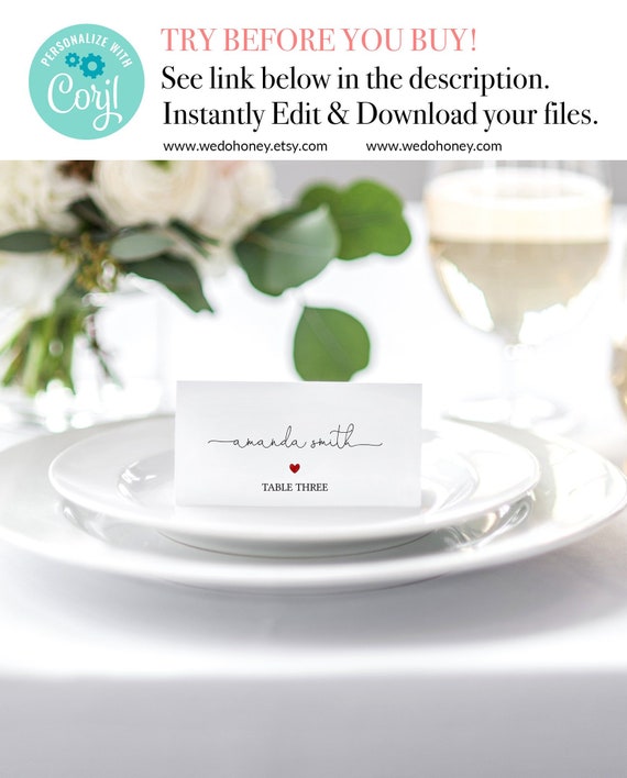 Calligraphy Name Place Cards Diy Place Cards Wedding Reception