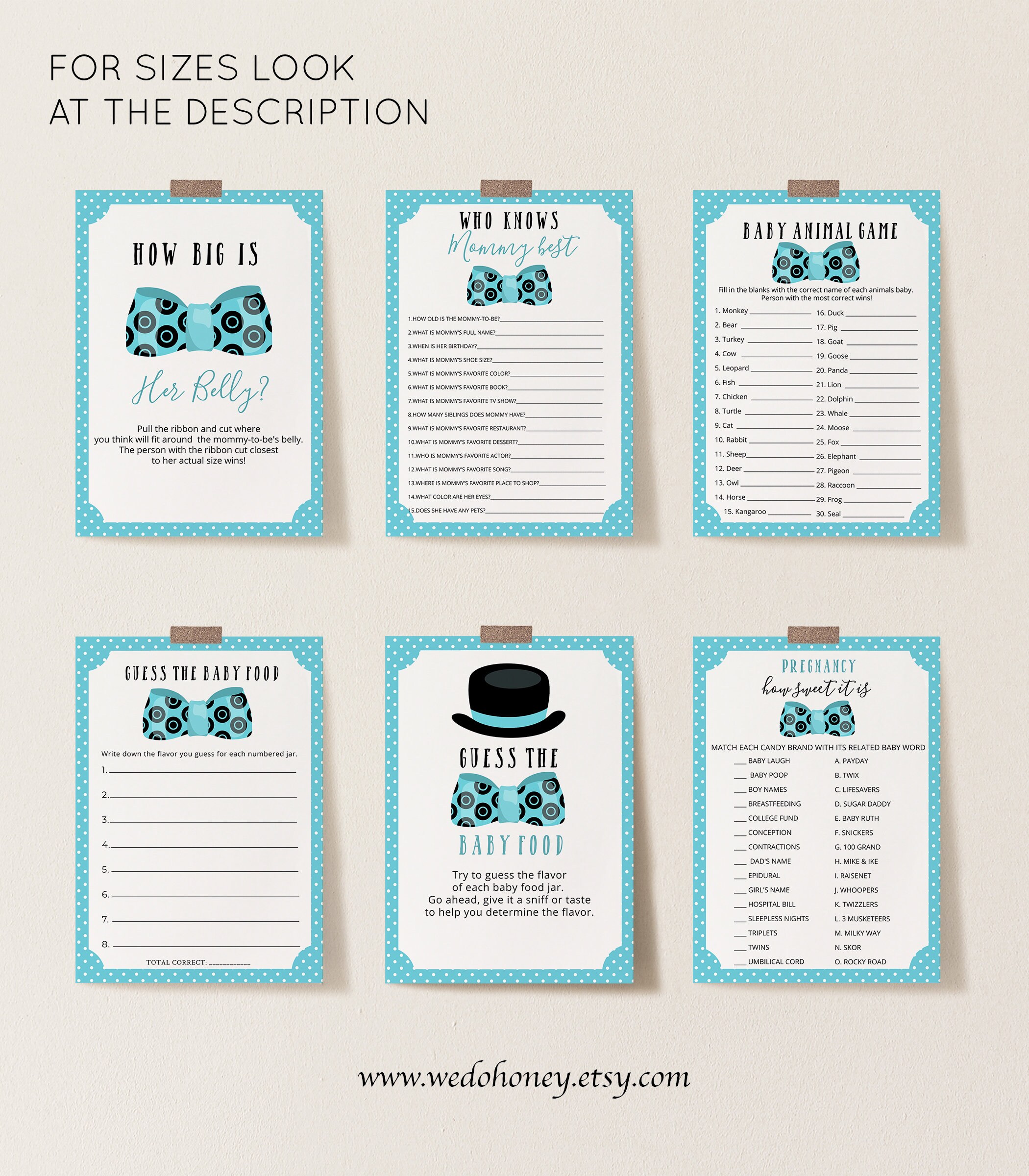 Little Man Baby Shower Game Set Printable Bingo Cards Little Man Baby Shower Game Set Printable Bingo Cards