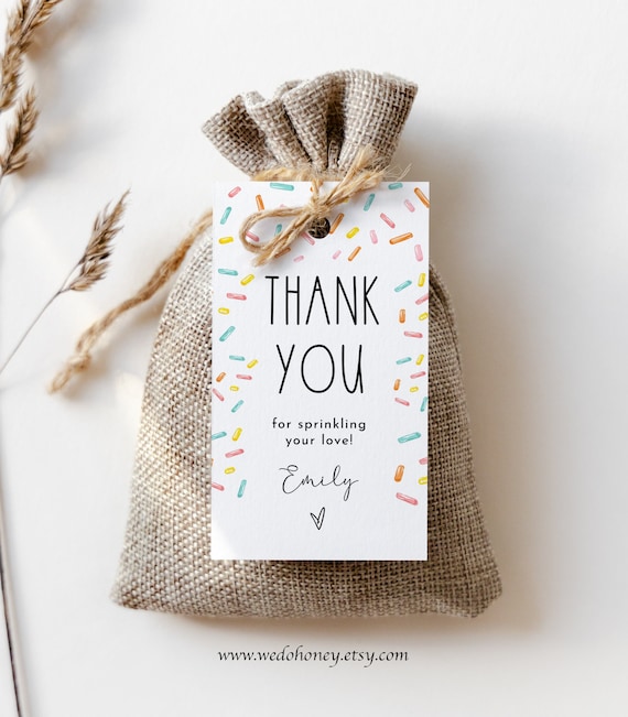 Free Printable Sprinkle Thank You Tags