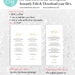 Gold Wedding Menu Printable Template Editable Instant - Etsy