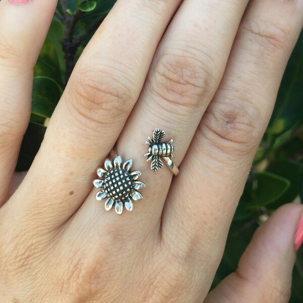 Bee Spoon Ring - Etsy