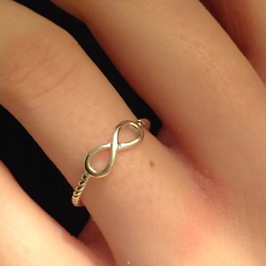 Infinity Ring-Sterling Silver Infinity Ring-Promise Ring-Stacking Ring-Infinity Stack Ring-Alternate WeddingBand-Dainty Infinity Symbol Ring