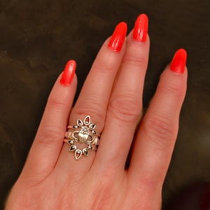 Claddagh ring,Silver Claddagh ring,Irish ring,Claddagh Engagement ring,Sterling Silver Claddagh rings promise ring,Wedding ring Irish gifts
