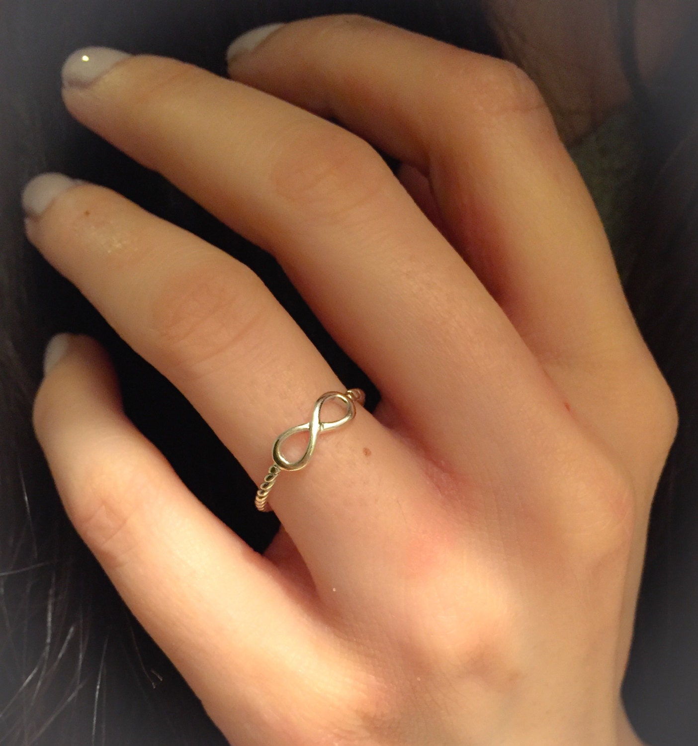 Hallmark Fine Jewelry Contemporary Infinity Diamond Ring in Sterling Silver  | Jewelry by Hallmark Fine Jewelry