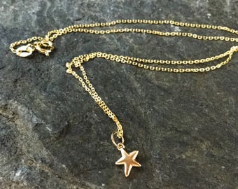 Star Necklace,Gold star Necklace,Children's jewelry,-Small Star Necklace-Dainty necklaces,star,Delicate necklace,girl's necklace, Star