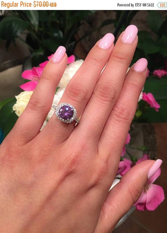 Amethyst rings for clearance sale