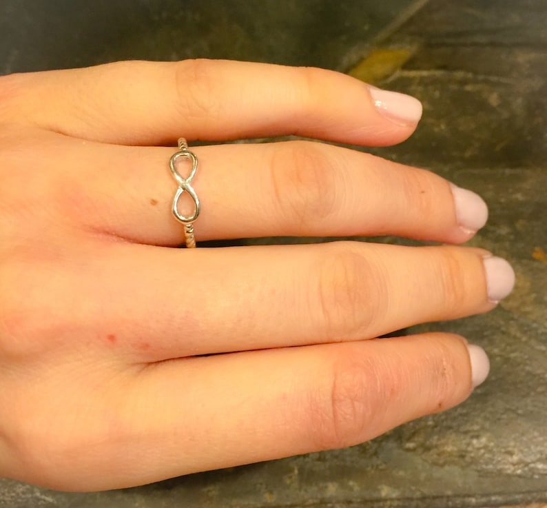 Infinity Ringsterling Silver Infinity Ringpromise Etsy
