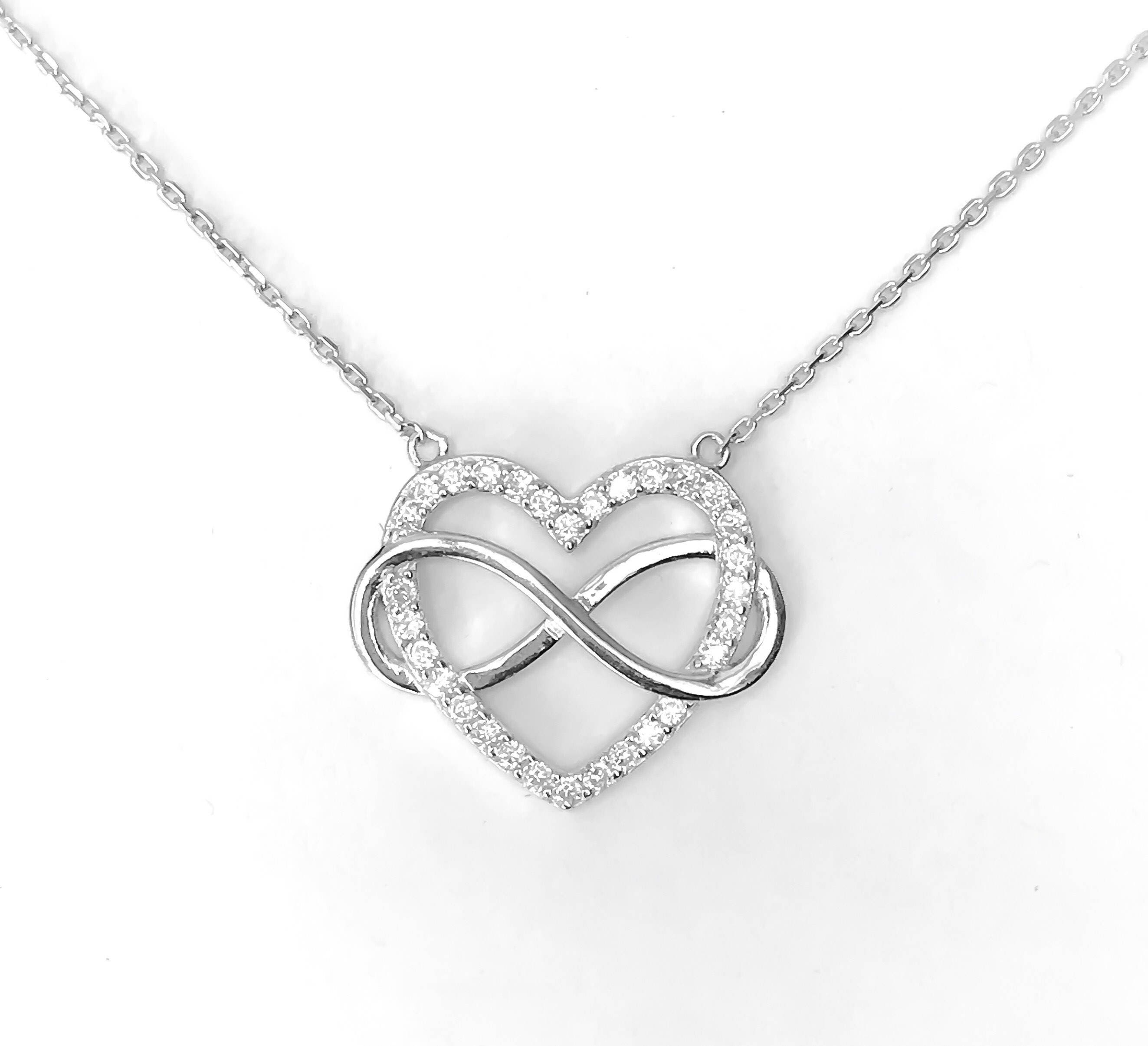 Uloveido Dainty Heart Necklace For Women – Silver Tone With Crystals, Perfect For Valentine's, Birthday & Anniversary Gifts - View #11