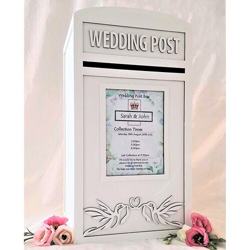 Personalised Lockable Wedding Card Post Box Etsy