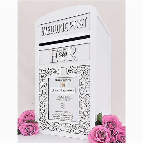 Personalised Lockable Wedding Card Post Box 'woodland Etsy UK