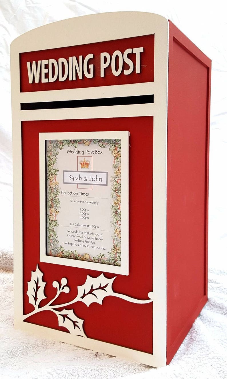 Large Wedding Card Post Box Assembled & Personalised Etsy UK