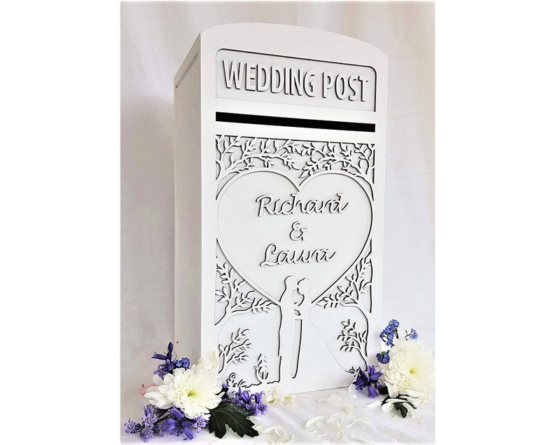 Personalised Lockable Wedding Card Post Box 'woodland Etsy UK