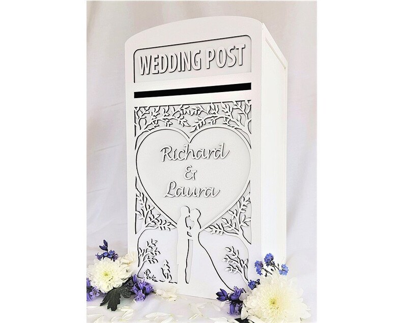 Personalised Lockable Wedding Card Post Box 'woodland Etsy UK