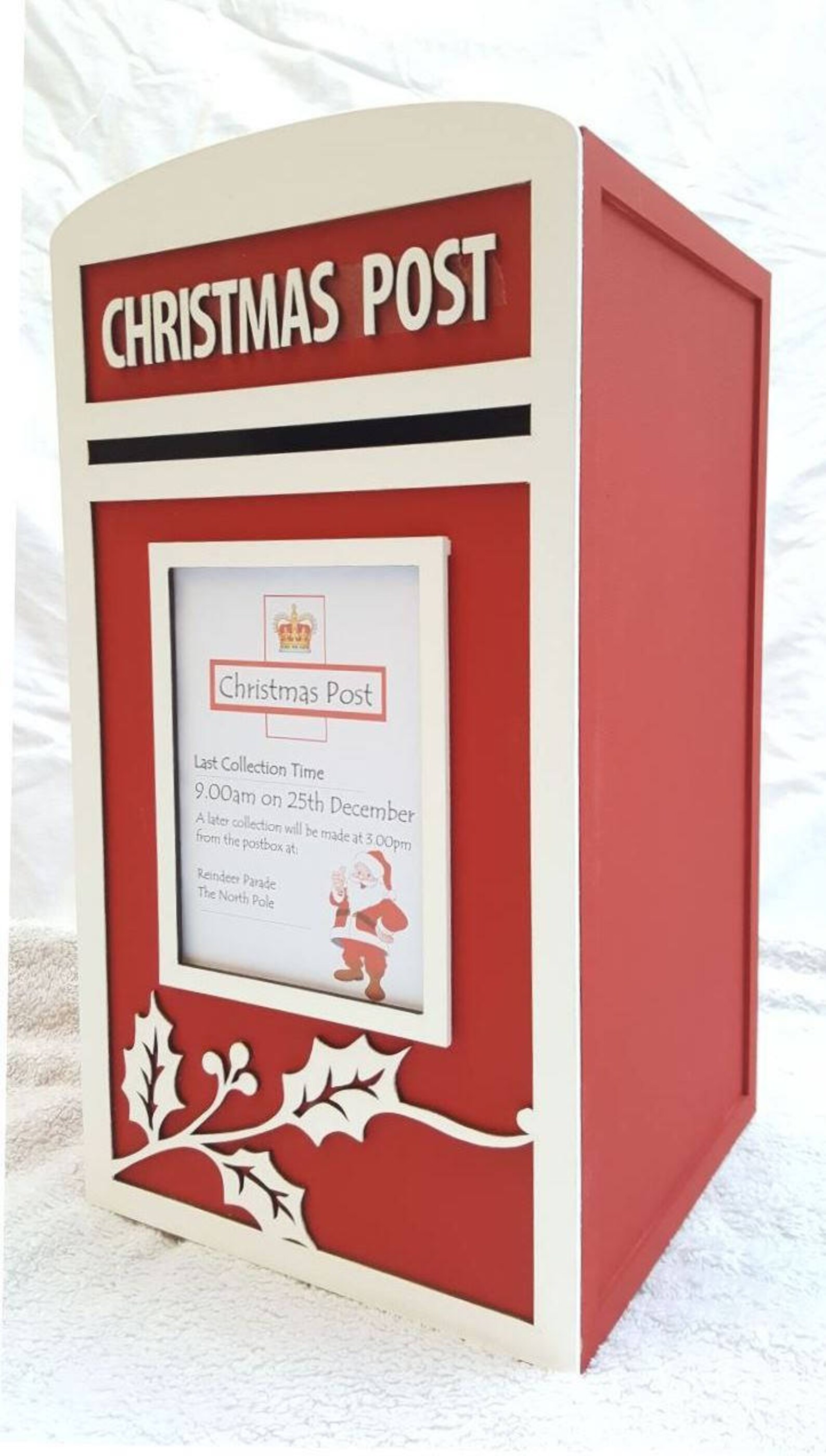 Santa's Christmas Card Post Box Fully Assembled Etsy