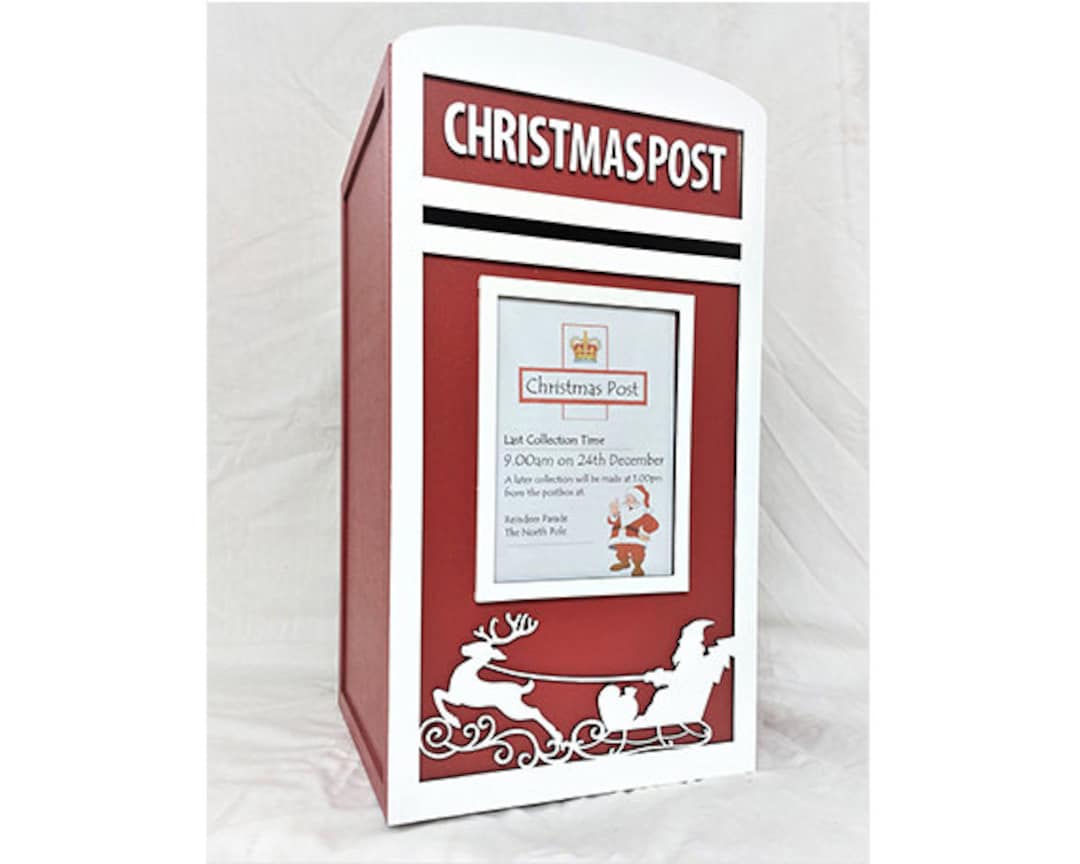 Santa's Christmas Card Post Box Christmas Post Box Christmas Letter Box