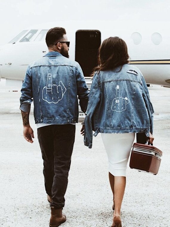 denim jacket couple
