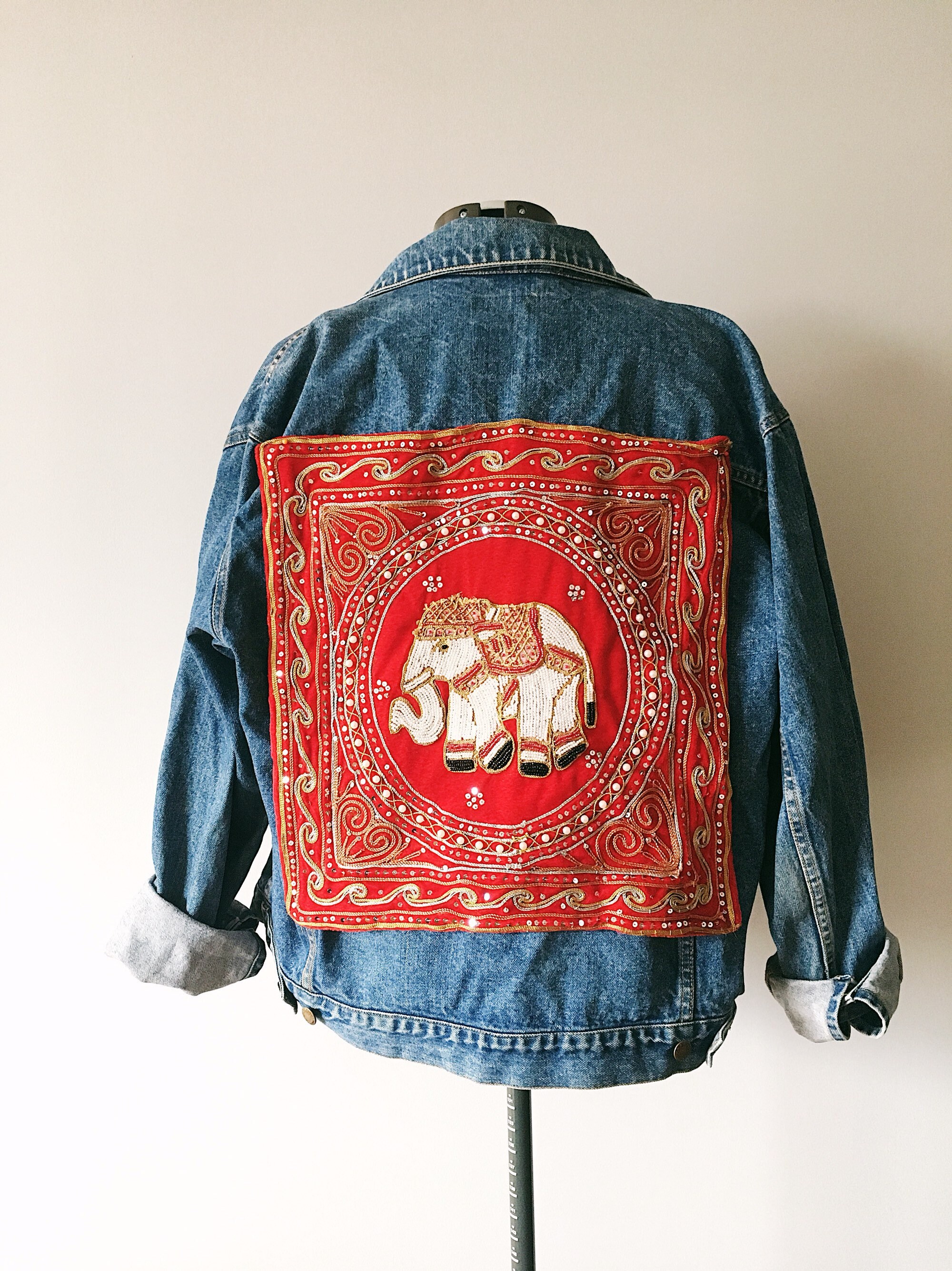 bohemian denim jacket