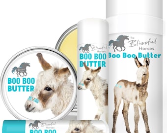 The Blissful Horses Boo Boo Butter Handcrafted All Natural Balm for Your Horses's Minor Skin Irritations & Major Life Lessons