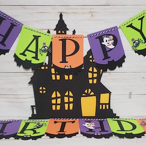 Happy Halloween Banner, Happy Boo Day, Halloween Party, Halloween Decor, Halloween Bat banner, Fun Banner