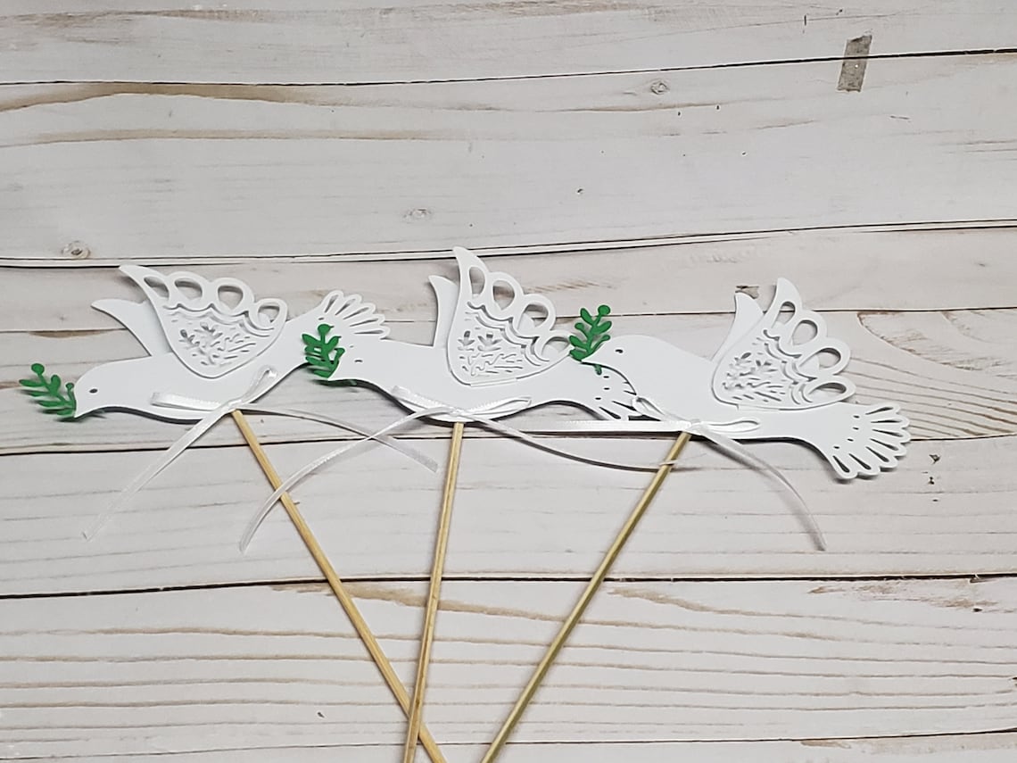Baptism Dove Centerpiece First Communion Dove | Etsy