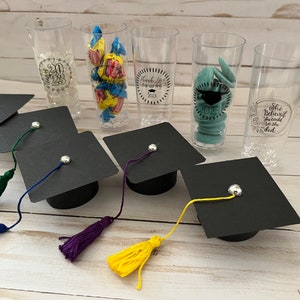 Graduation Party favors, Graduation candy favors, Graduation cap favors, Treat favors, Class of 2025, Table decor, Set of 6