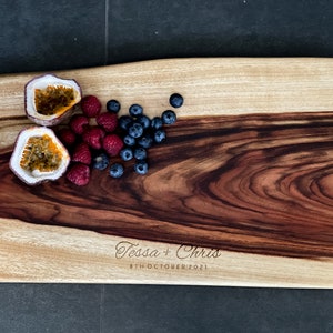 Medium Natural Edge Cutting Board - Personalised