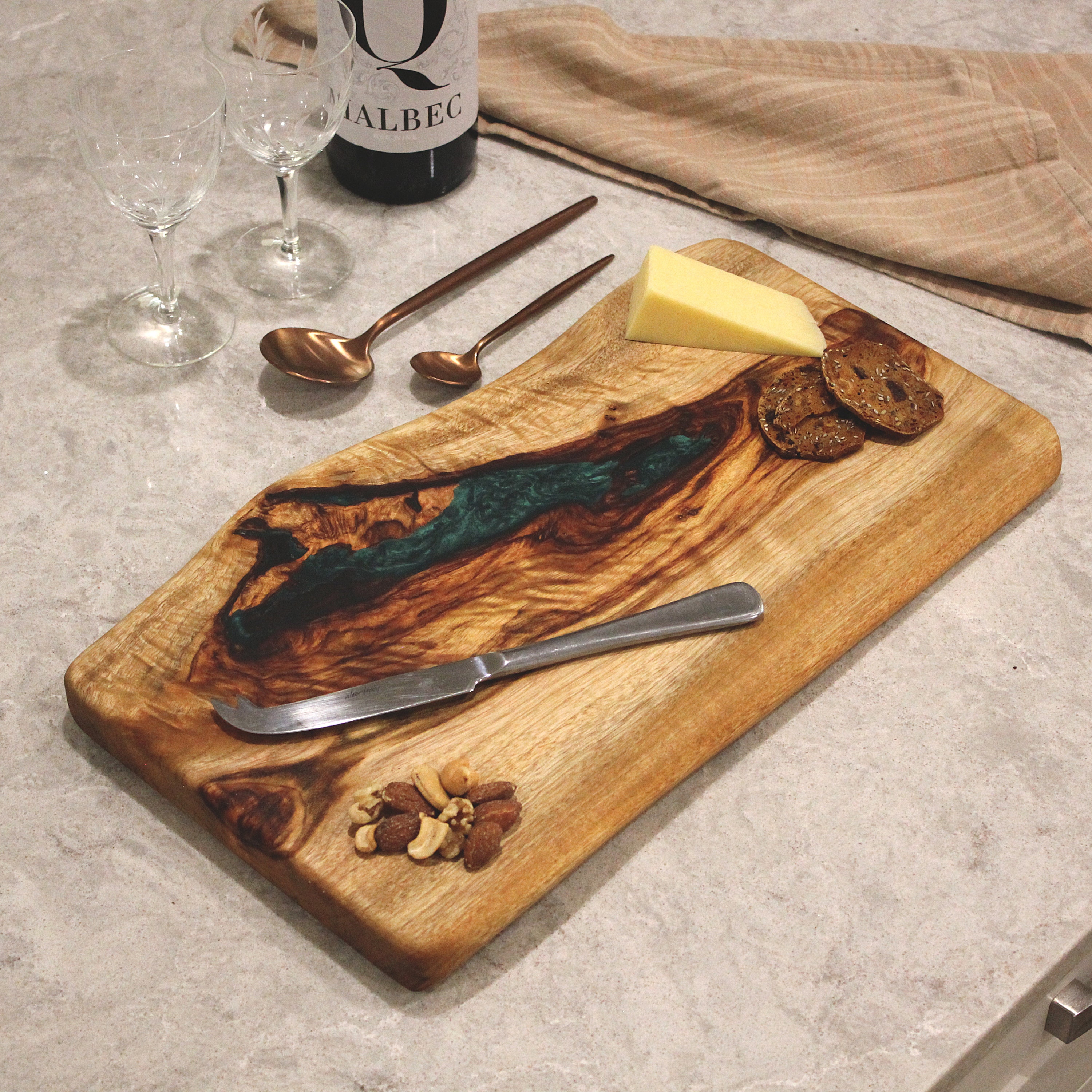 The Natural 400 Epoxy - Natural Edge Epoxy Resin Feature Board