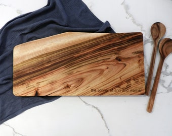 The Natural 550 - Personalised Natural Edge Cutting Board