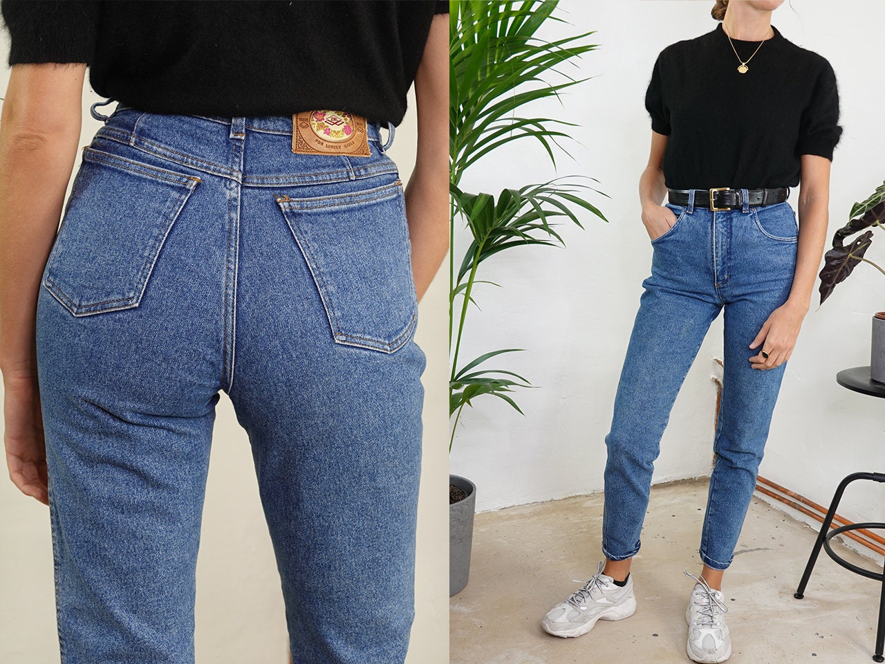 vintage blue mom jeans