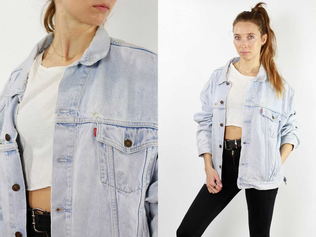 levis beige denim jacket