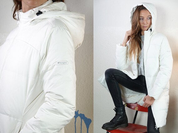 CHAMPION Puffer Jacket Down Jacket White Puffer J