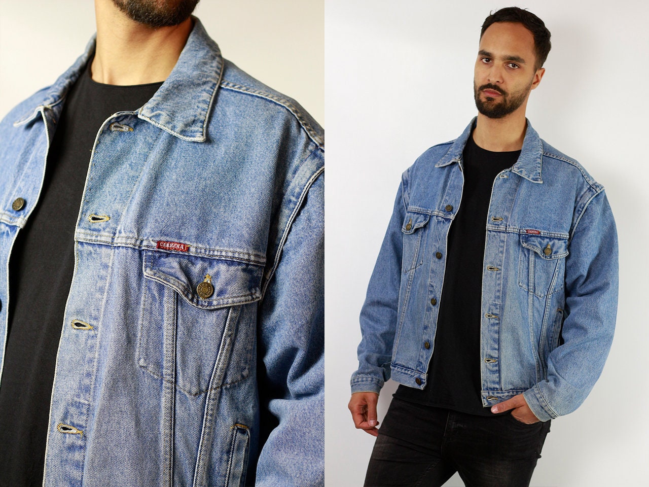 vintage oversized jean jacket