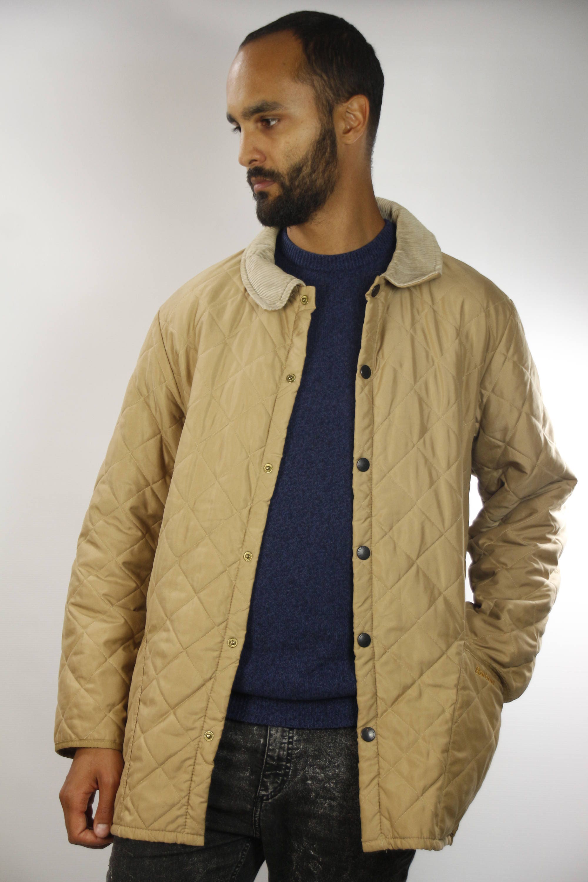 beige barbour jacket mens