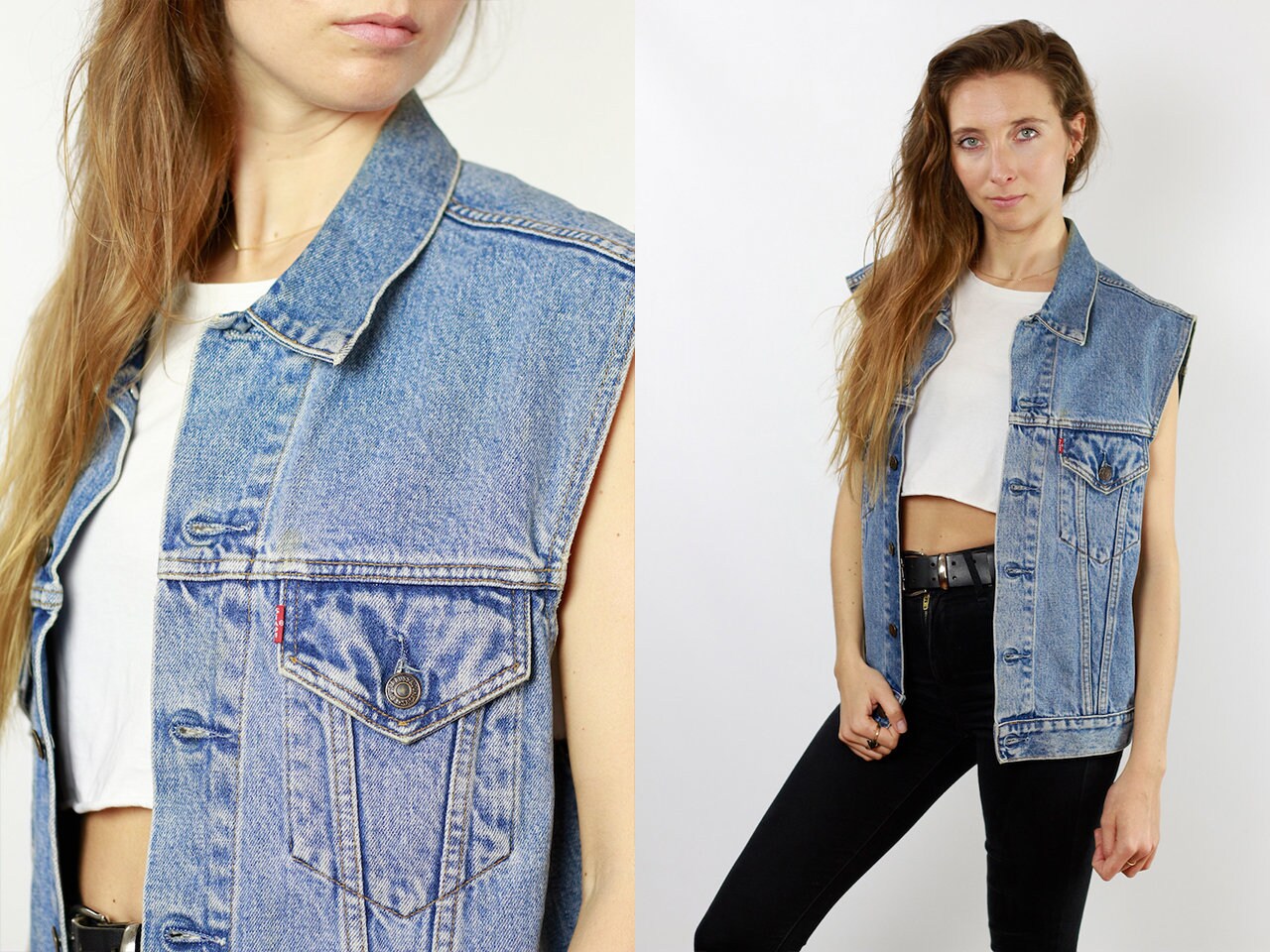 levi's jean vest