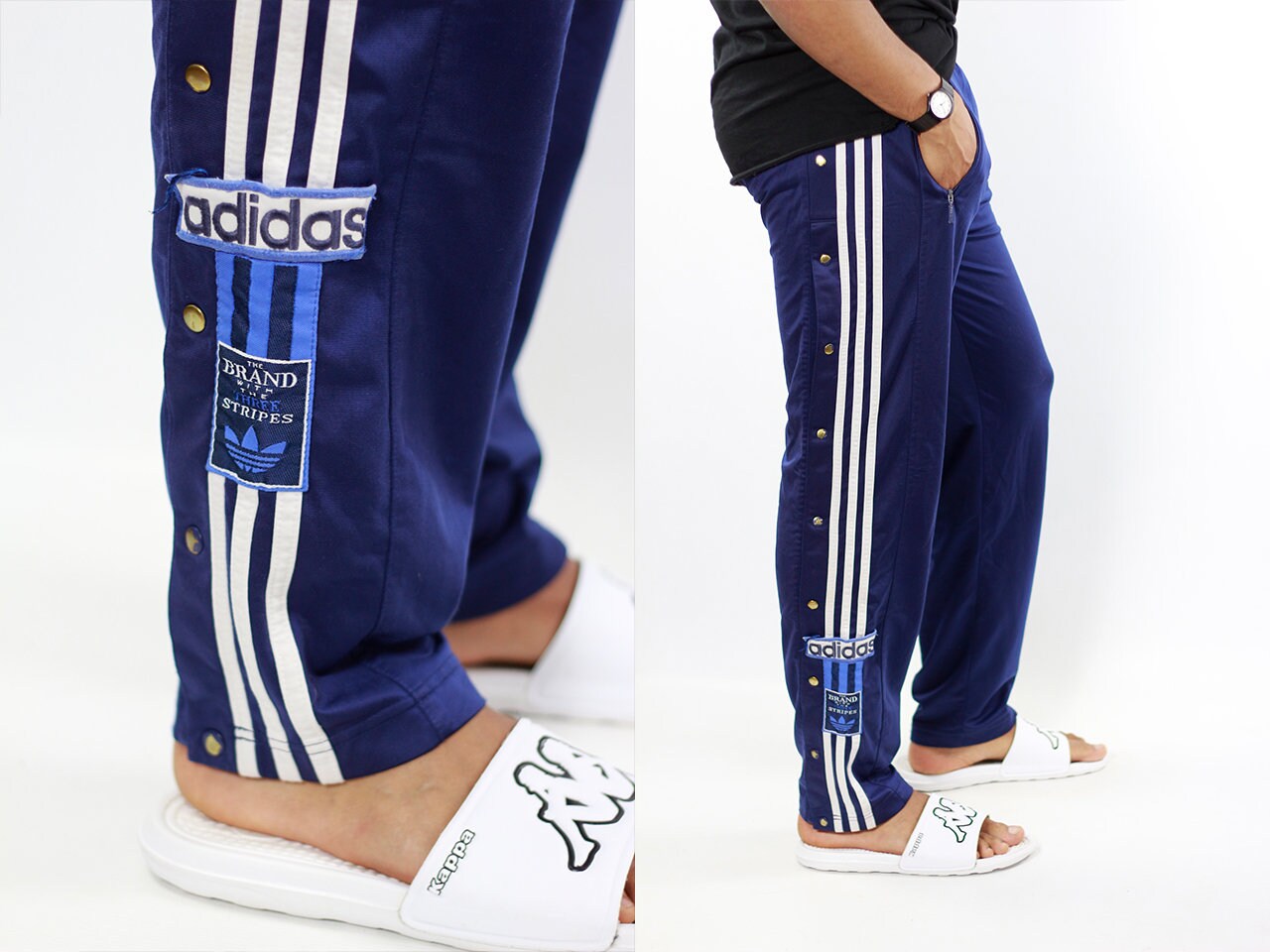 adidas button track pants